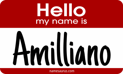 Hello my name is Amilliano png download