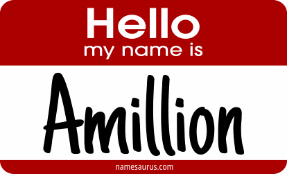 Hello my name is Amillion png download