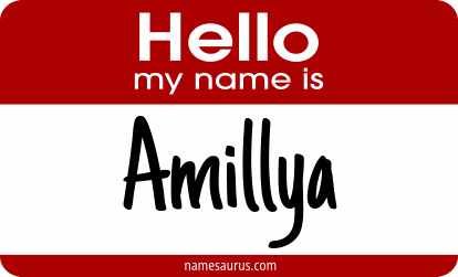 Hello my name is Amillya png download