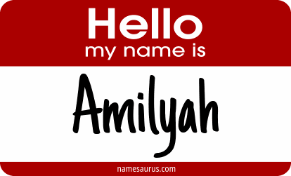 Hello my name is Amilyah png download