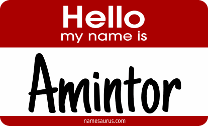 Hello my name is Amintor png download