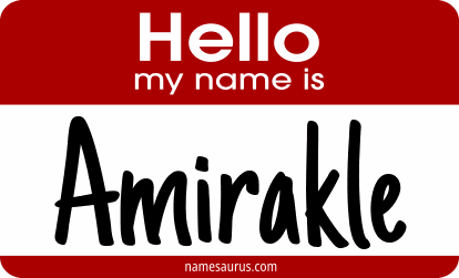 Hello my name is Amirakle png download