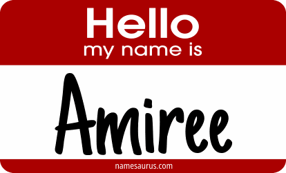 Hello my name is Amiree png download