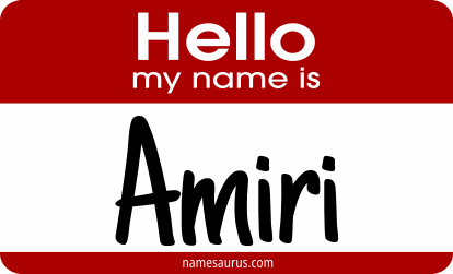 Hello my name is Amiri png download