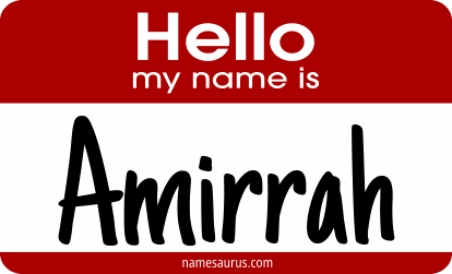 Hello my name is Amirrah png download