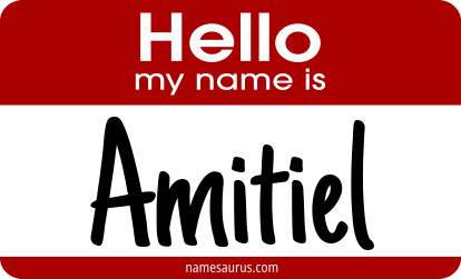 Hello my name is Amitiel png download