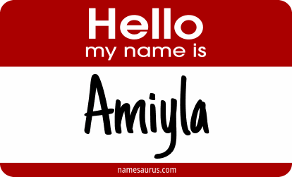 Hello my name is Amiyla png download