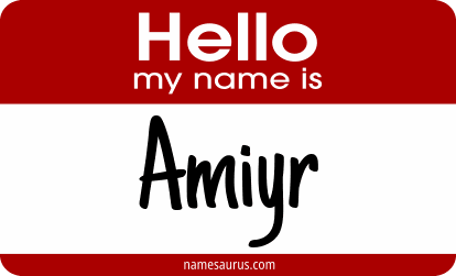 Hello my name is Amiyr png download