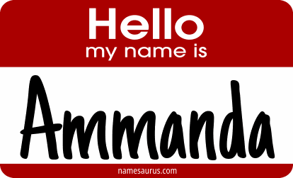 Hello my name is Ammanda png download