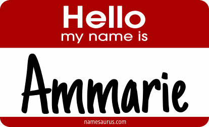 Hello my name is Ammarie png download