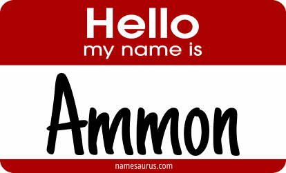 Hello my name is Ammon png download