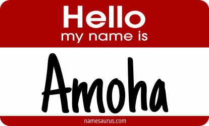 Hello my name is Amoha png download