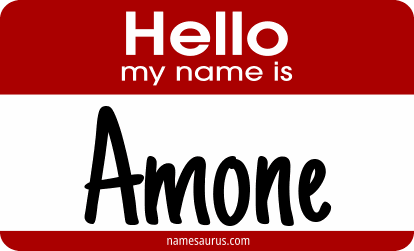 Hello my name is Amone png download