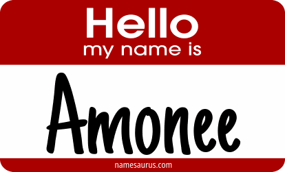 Hello my name is Amonee png download