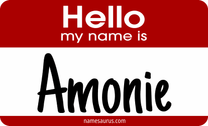 Hello my name is Amonie png download