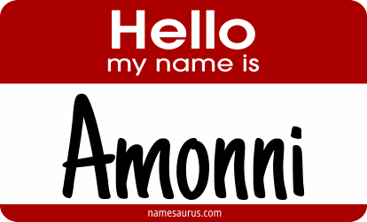 Hello my name is Amonni png download
