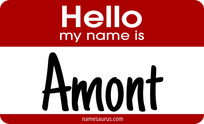 Hello my name is Amont png download