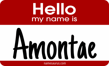 Hello my name is Amontae png download