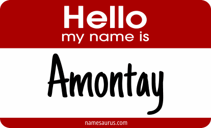 Hello my name is Amontay png download