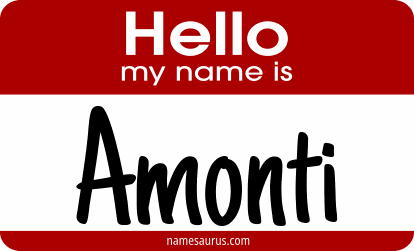 Hello my name is Amonti png download