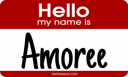 Hello my name is Amoree png download