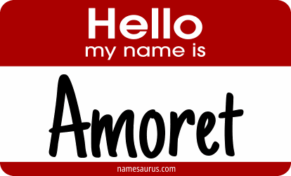 Hello my name is Amoret png download