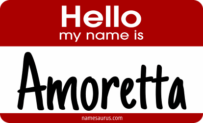 Hello my name is Amoretta png download