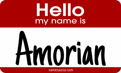 Hello my name is Amorian png download