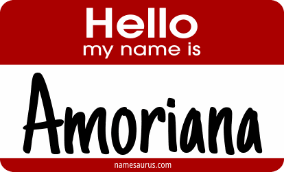 Hello my name is Amoriana png download