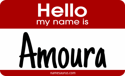 Hello my name is Amoura png download