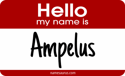 Hello my name is Ampelus png download