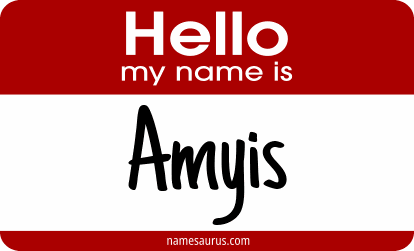 Hello my name is Amyis png download