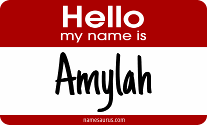 Hello my name is Amylah png download