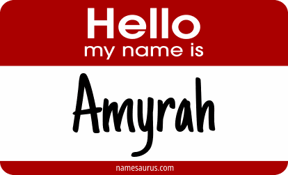 Hello my name is Amyrah png download