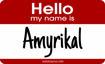 Hello my name is Amyrikal png download