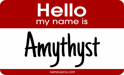 Hello my name is Amythyst png download