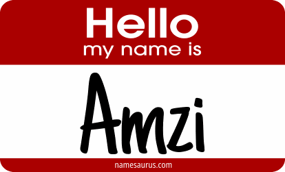 Hello my name is Amzi png download