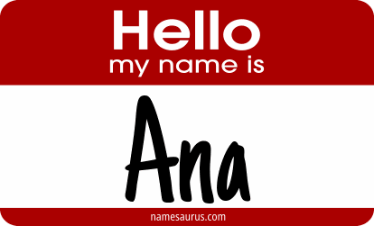 Hello my name is Ana png download