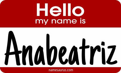 Hello my name is Anabeatriz png download
