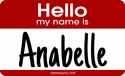 Hello my name is Anabelle png download