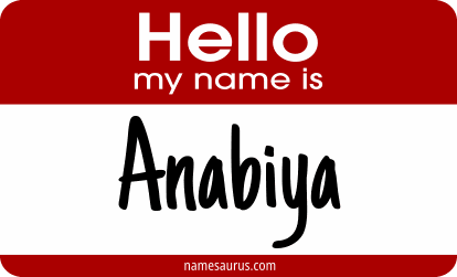 Hello my name is Anabiya png download