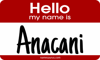 Hello my name is Anacani png download