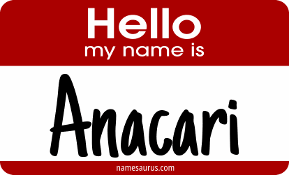 Hello my name is Anacari png download
