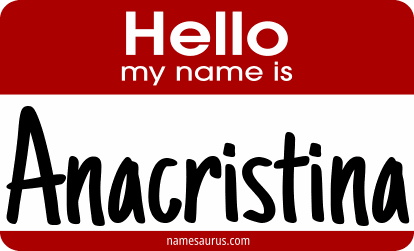 Hello my name is Anacristina png download