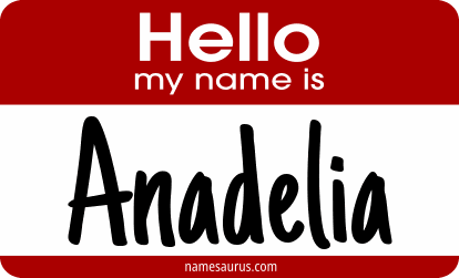 Hello my name is Anadelia png download
