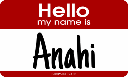 Hello my name is Anahi png download