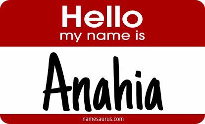 Hello my name is Anahia png download