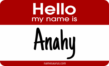 Hello my name is Anahy png download