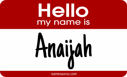 Hello my name is Anaijah png download