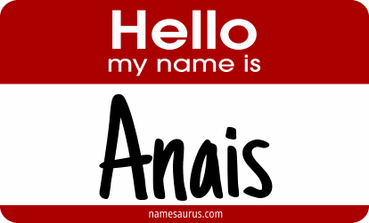 Hello my name is Anais png download